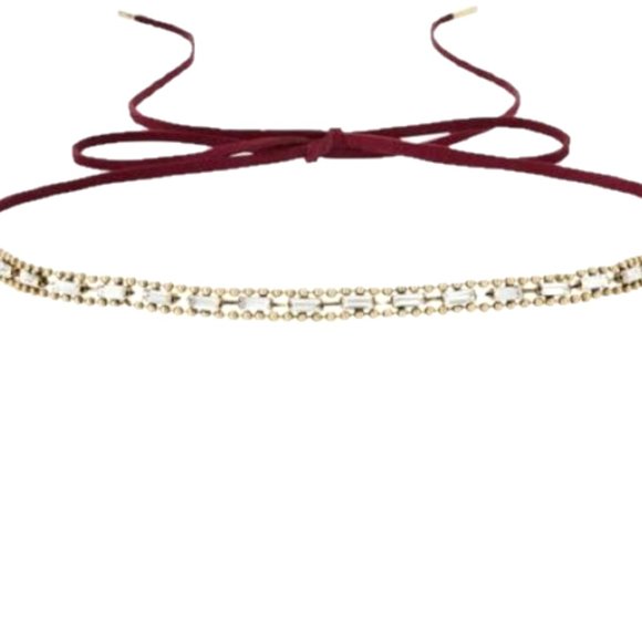 Jen Atkin x Chloe + Isabel Women's Jewel Suede Headwrap Choker Necklace - Picture 8 of 12